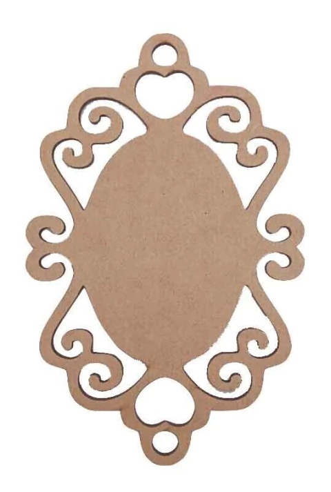 PLACA OVAL TRABALHADA LISA N°4 (TAMANHOS)