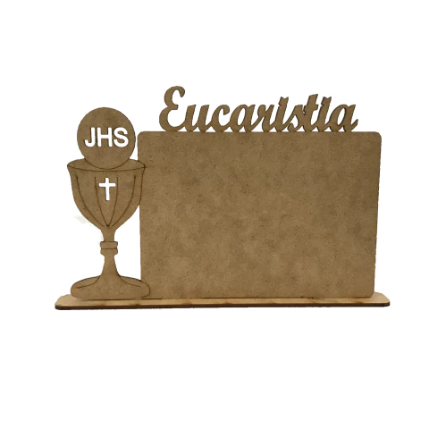 PORTA RETRATO EUCARISTIA COM BASE