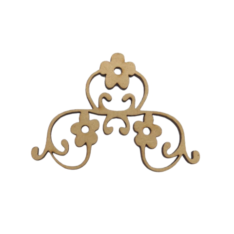 CANTONEIRA FLORAL 7CM