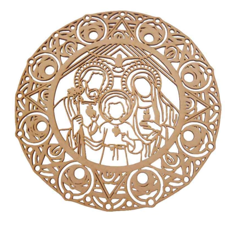 MANDALA SAGRADA FAMÍLIA TRABALHADA Nº1