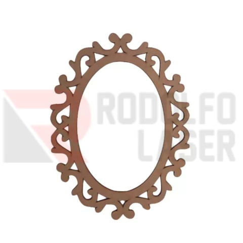 PLACA OVAL TRABALHADA COM FURO N°1