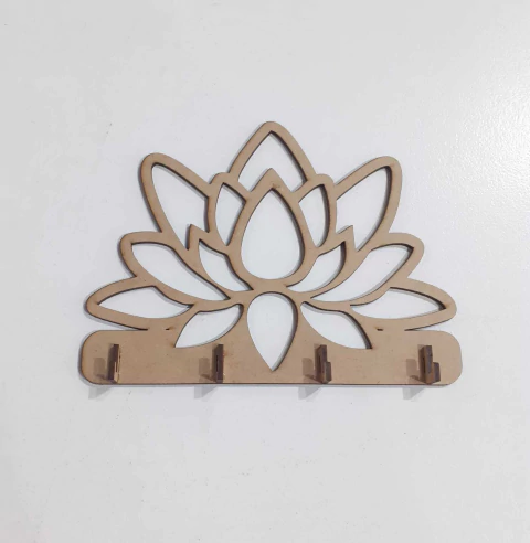 PORTA CHAVES FLOR DE LOTUS 20X15,5CM