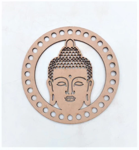 PLACA CROCHE BUDA 15CM