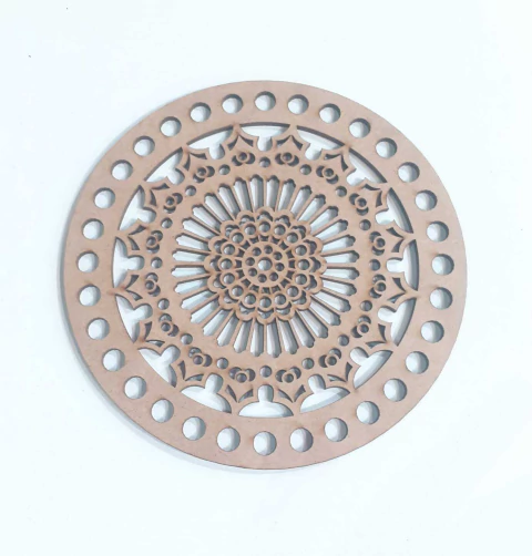 PLACA CROCHÊ MANDALA Nº1