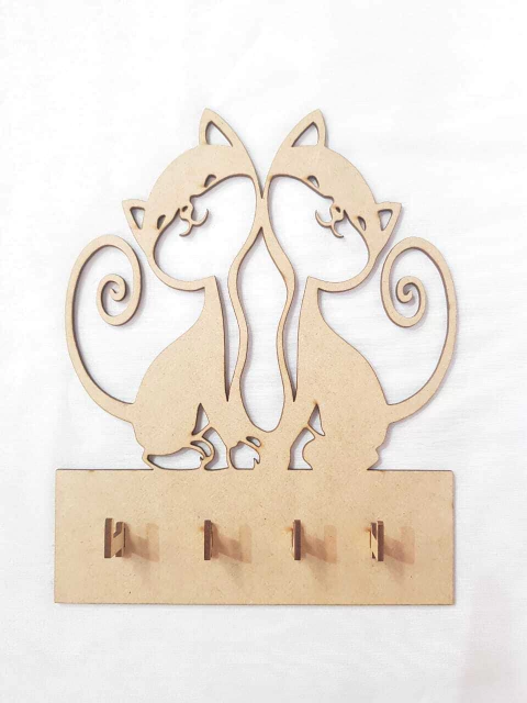 PORTA CHAVES GATOS 25X19,5CM