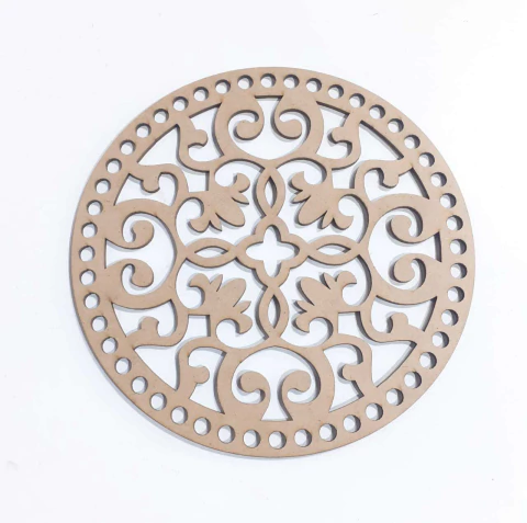 PLACA CROCHE MANDALA Nº26