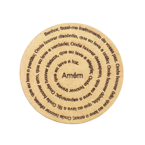 Mandala MDF Oração São Francisco Nº2