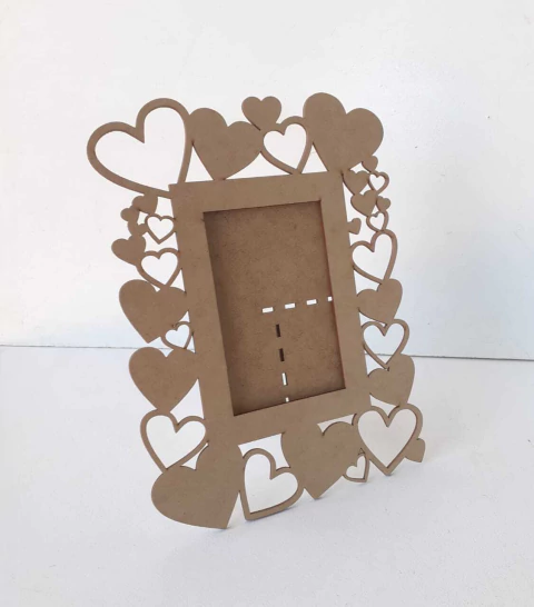 PORTA RETRATO CORACAO VAZADO 10X15CM