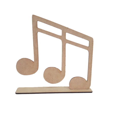 NOTA MUSICAL COM BASE N°3 15CM