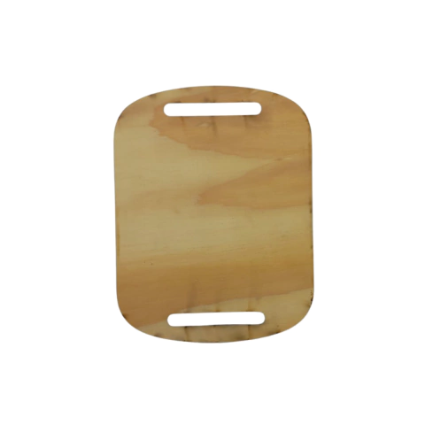 Placa Decorativa Tabua Retangular Pinus a laser 24,5x19cm Nº3