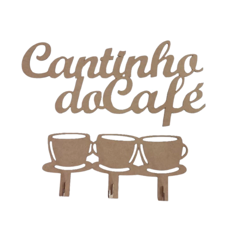 CANTINHO DO CAFE COM SUPORTE PARA XICARAS 60X46,5CM