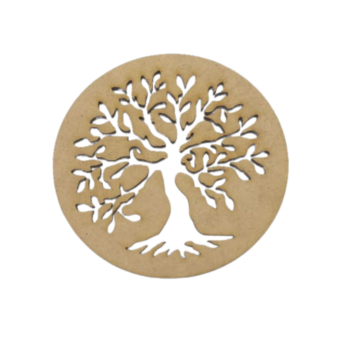 Mandala MDF Árvore da Vida com Raiz