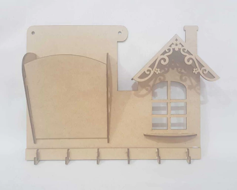 PORTA CARTAS E CHAVES CASA CHAMINE 31X24CM