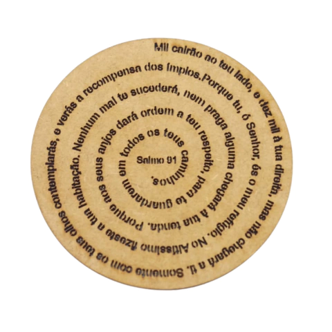 Mandala MDF Oração Salmo 91