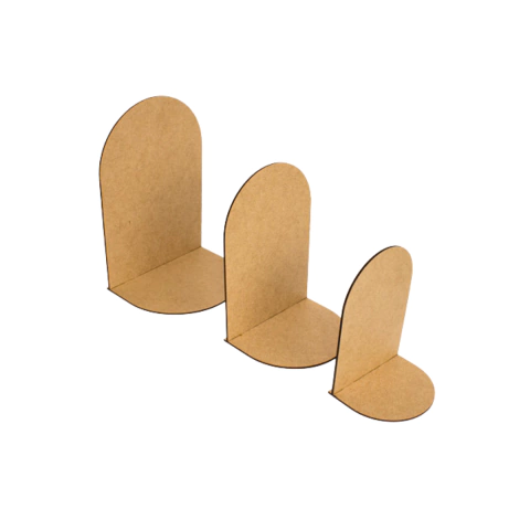 Trio de Oratórios MDF liso com base (desmontado)