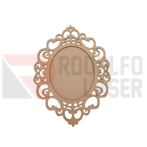 PLACA OVAL TRABALHADA COM FUNDO Nº3