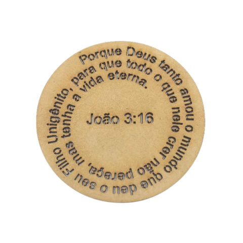 Mandala MDF Oração Versículo Bíblico João