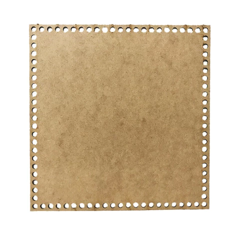 PLACA PARA CROCHÊ QUADRADA