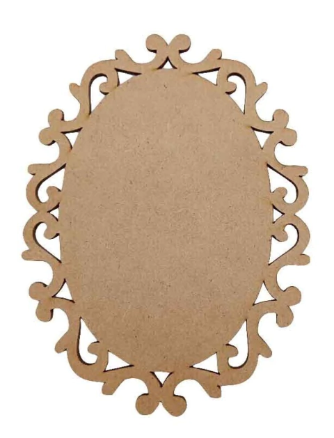 PLACA OVAL TRABALHADA LISA N°1 (TAMANHOS)