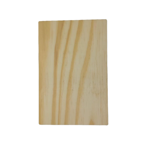 Placa Decorativa Retangular Pinus a laser 29x19cm Nº1