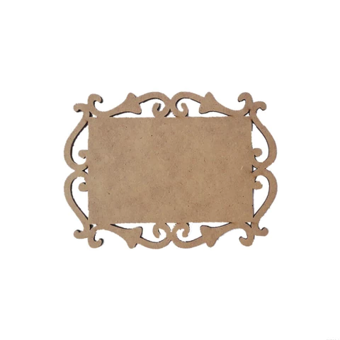 Placa MDF Retangular trabalhada lisa