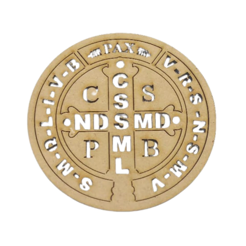 Mandala MDF Medalha de São Bento Nº2