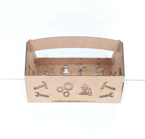 CAIXA LASER FERRAMENTA INFANTIL 25X15X15CM