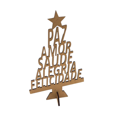 ARVORE DE NATAL DIZERES COM PÉ (TAMANHOS)