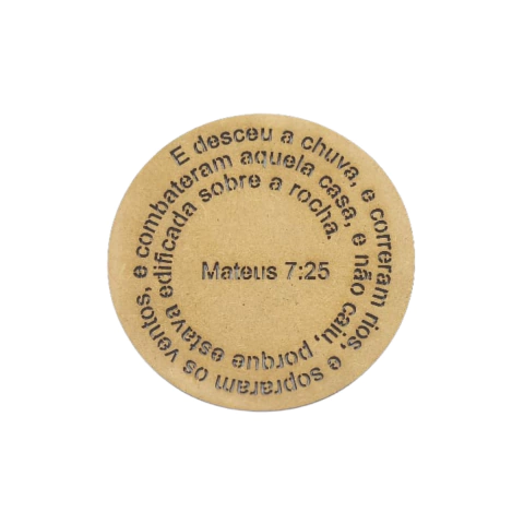 Mandala MDF Oração Versículo Bíblico Mateus