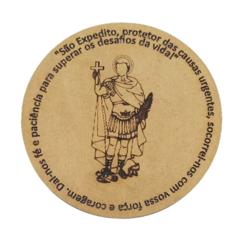 Mandala MDF Religiosa São Expedito com Oração