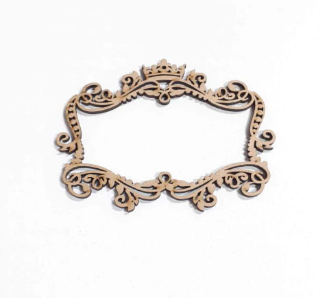 MOLDURA RETANGULAR COROA ARABESCO 12X9CM