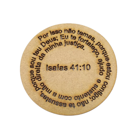 Mandala MDF Oração Versículo Biblico Isaias Nº2
