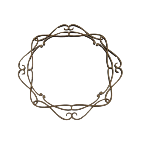 MOLDURA REDONDA TRABALHADA VAZADA 13CM