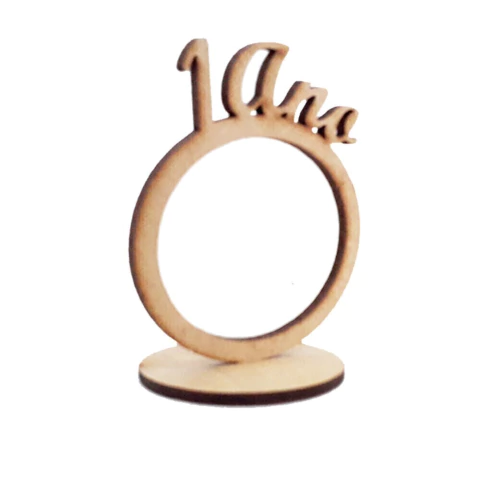 PORTA GUARDANAPO ANEL 1 ANO COM BASE 7,5X4,5CM