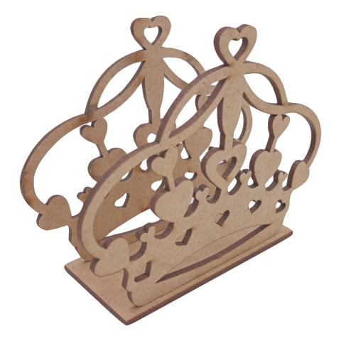 PORTA GUARDANAPO COROA CORACÃO