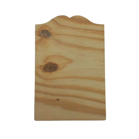 Placa Decorativa Retangular Pinus a laser 29x19cm Nº2
