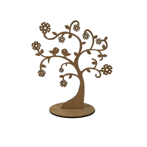 ARVORE CASAL DE PASSAROS COM BASE