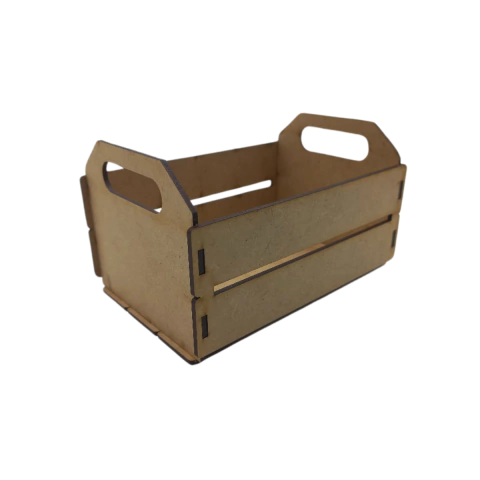 Caixote MDF Decorativo Liso Cru
