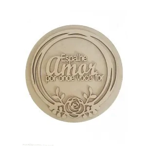 GUIRLANDA COM FUNDO E ESCRITA ESPALHE AMOR 30CM