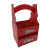 Cesta Porta Cervejas 4 Long Neck "Boas Festas" - MDF - comprar online