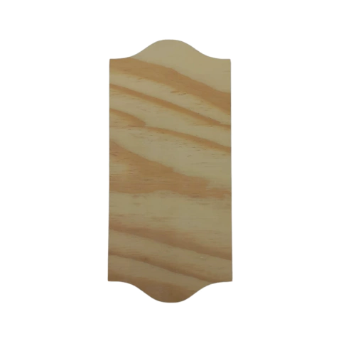Placa Decorativa Retangular Pinus a Laser 30x14cm
