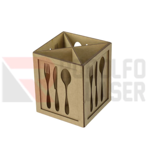 PORTA TALHER LASER 14,5X12,5X12,5CM