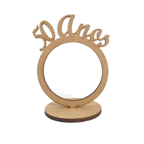 PORTA GUARDANAPO ANEL 50 ANOS COM BASE