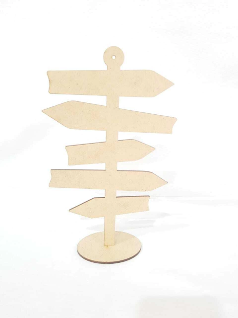 PLACA SETA LISA 23CM COM BASE