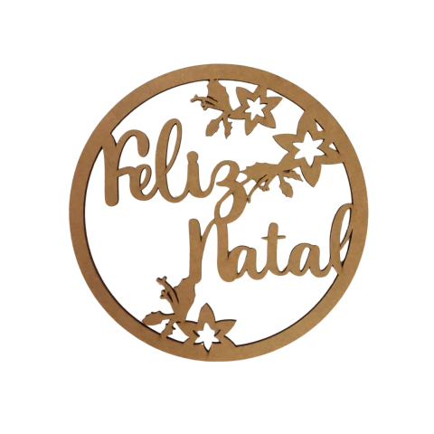 Guirlanda MDF Feliz Natal