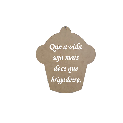 DESCANSO DE PANELA BRIGADEIRO COM FRASE 24CM