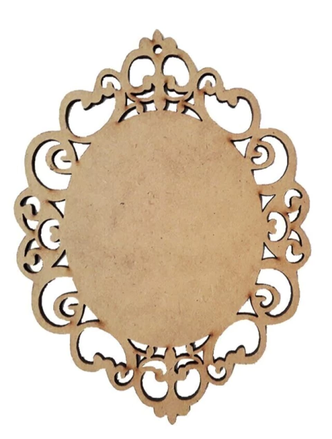 PLACA OVAL TRABALHADA LISA N°3 (TAMANHOS)