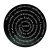 Mandala Oração Pai Nosso Pintado Gel Preto - MDF