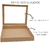 Caixa Com Dobradiça Tampa Vidro 40x33x7 - MDF