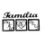 Kit Quadros (20x20) Familia 60x10 Pintado Gel Preto - MDF